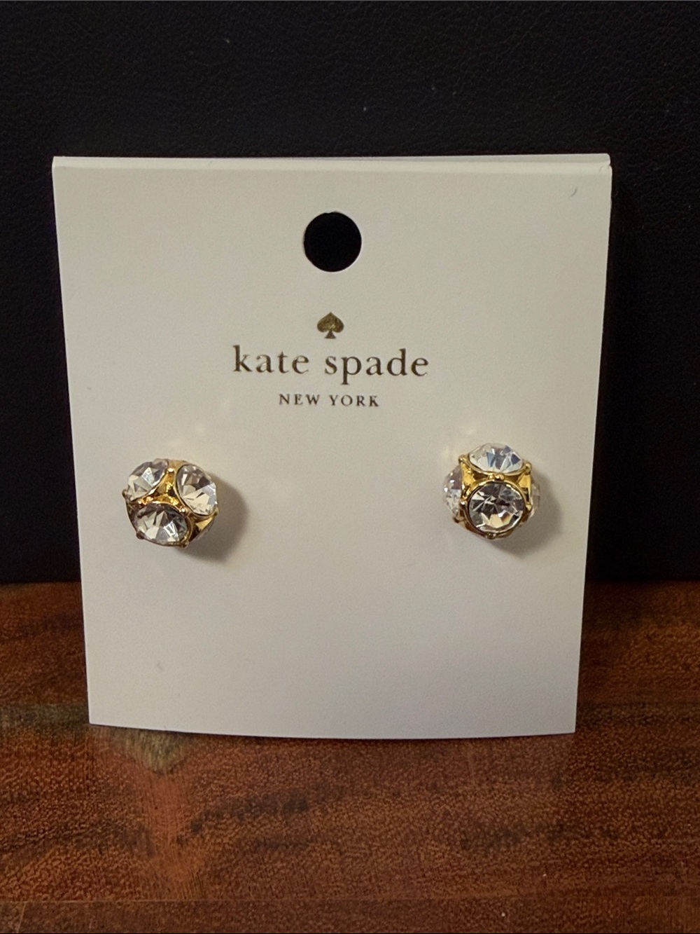 Kate Spade Time To Shine Gold Stud Earrings